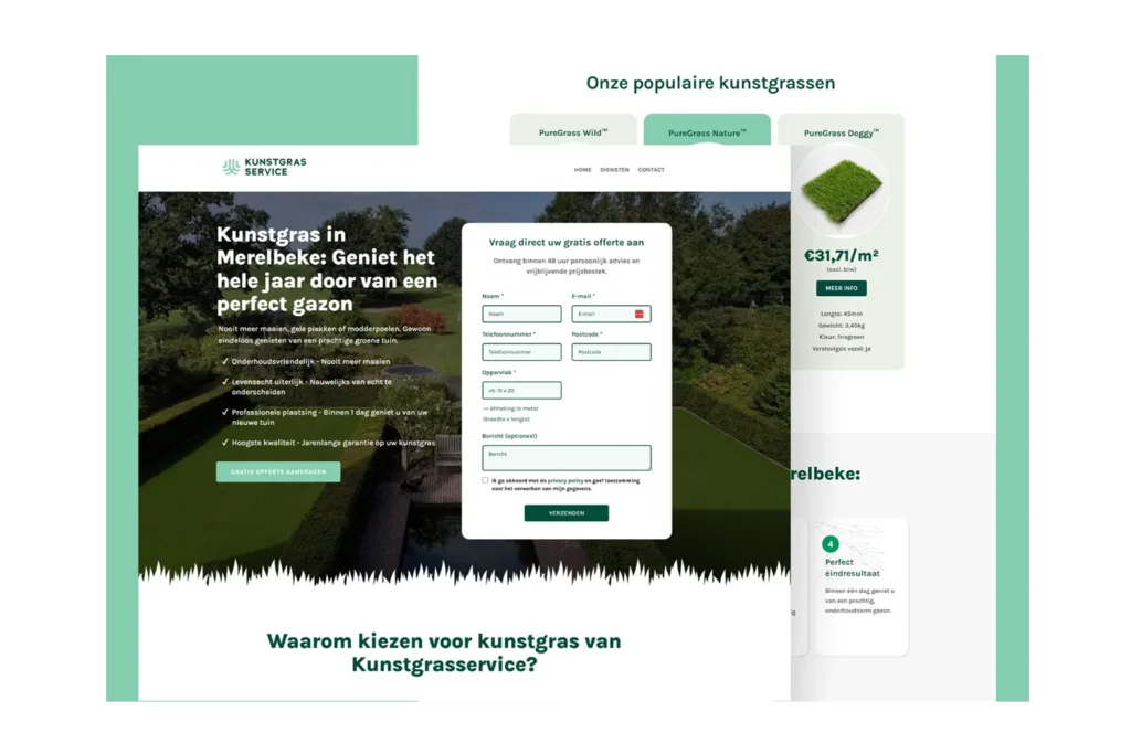 Kunstgras Service - Developed By Jacob Almogela